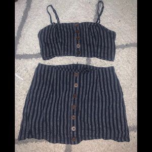 Forever 21 crop top & skirt set